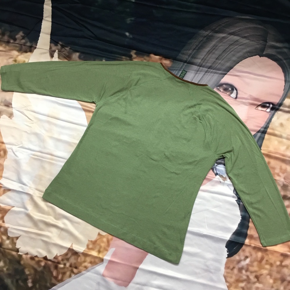 NEW Ralph Lauren Jersey Knit Olive Long sleeve Tee - Picture 6 of 13